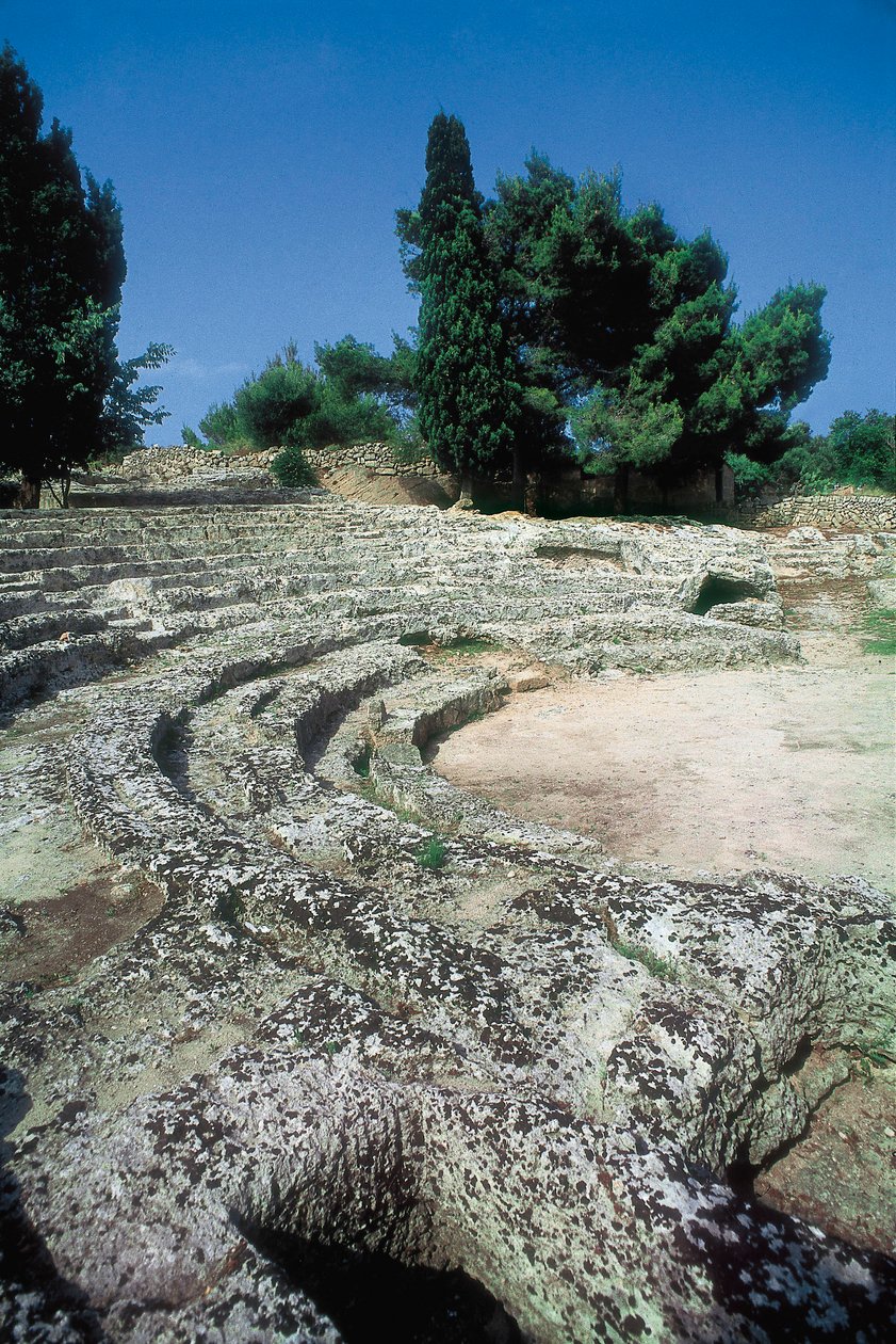 Pollentia római maradványai, amfiteátrum részlete, Alcudia, Mallorca, Spanyolország alkotó: Roman