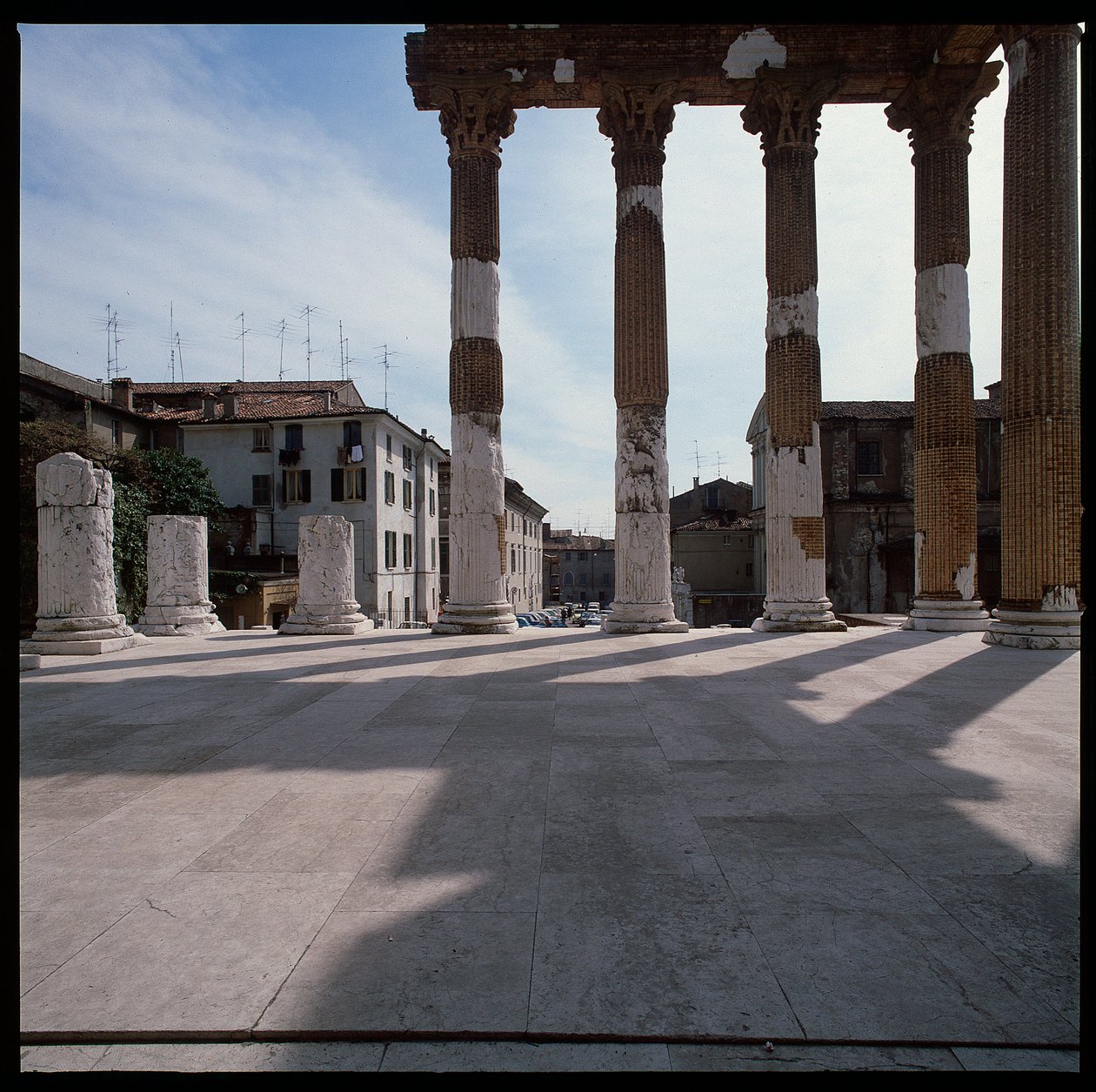 Római művészet: kilátás a fővárosra (capitolium), i.sz. 73, Brescia Olaszország alkotó: Roman
