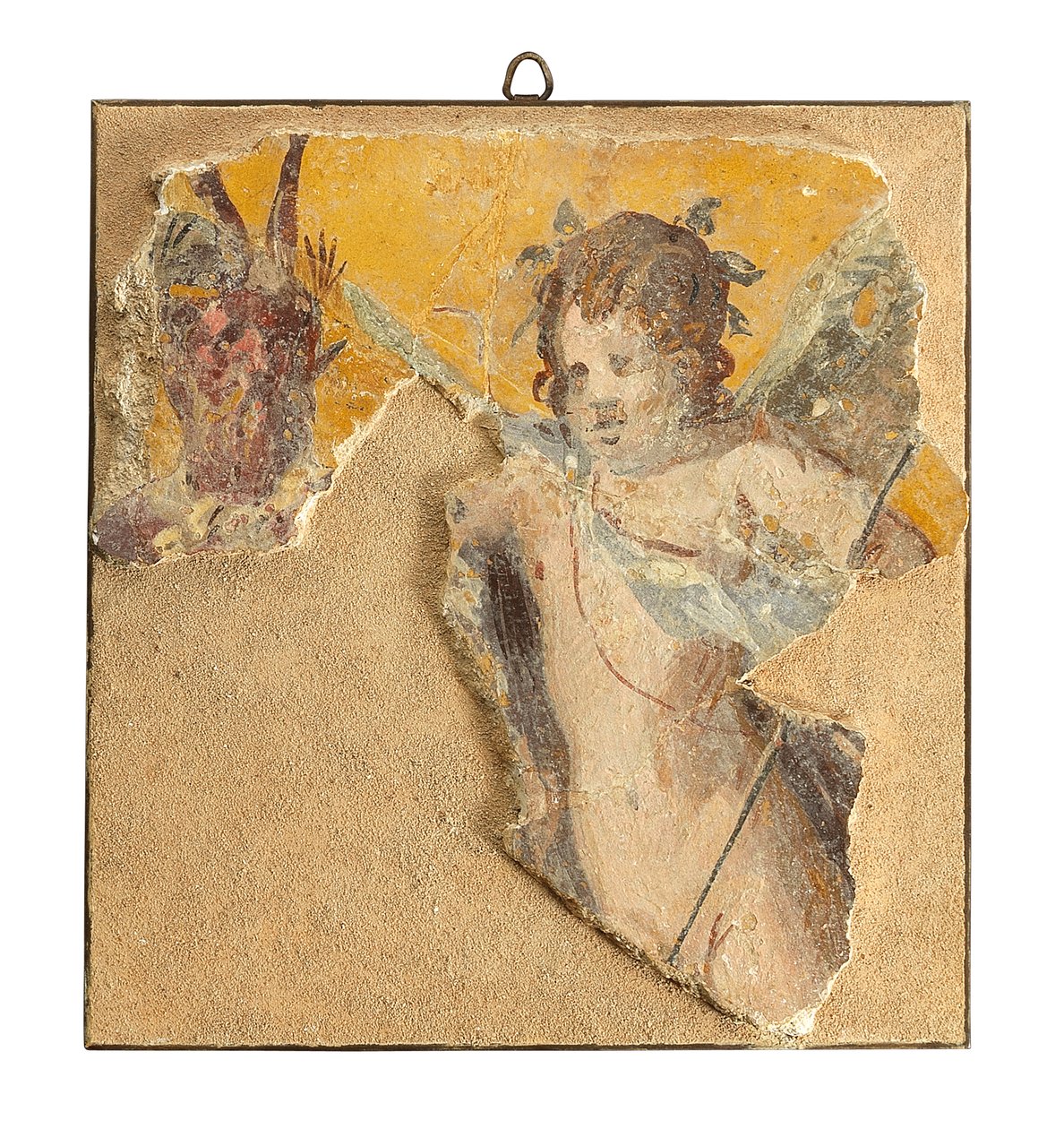 Római falfestmény töredék, Kr.e. 1. század (freskó) alkotó: Roman