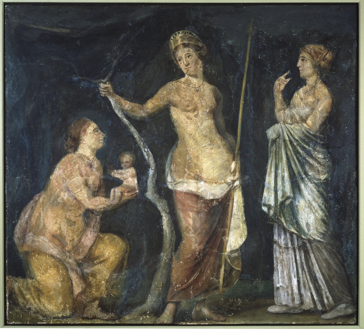Adonisz születése, töredék a Néró aranyházából, Róma, 64-68 körül. alkotó: Roman