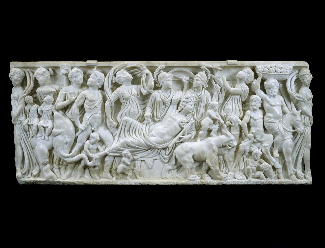 Dionüszosz indiai diadala, i.sz. 180-195 (fehér márvány) alkotó: Roman