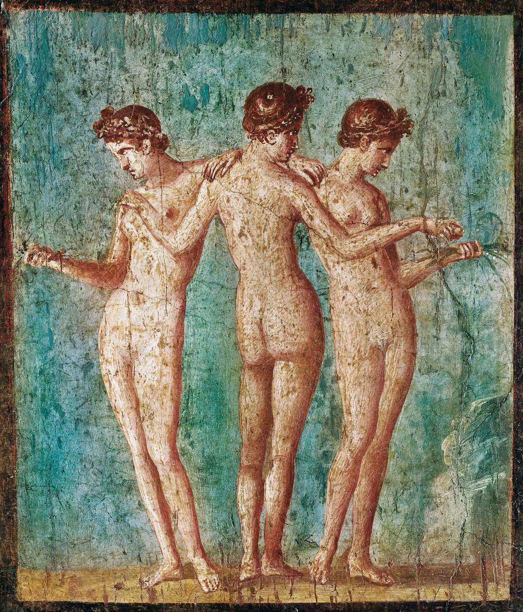 A három grácia (freskó alkotó: Roman