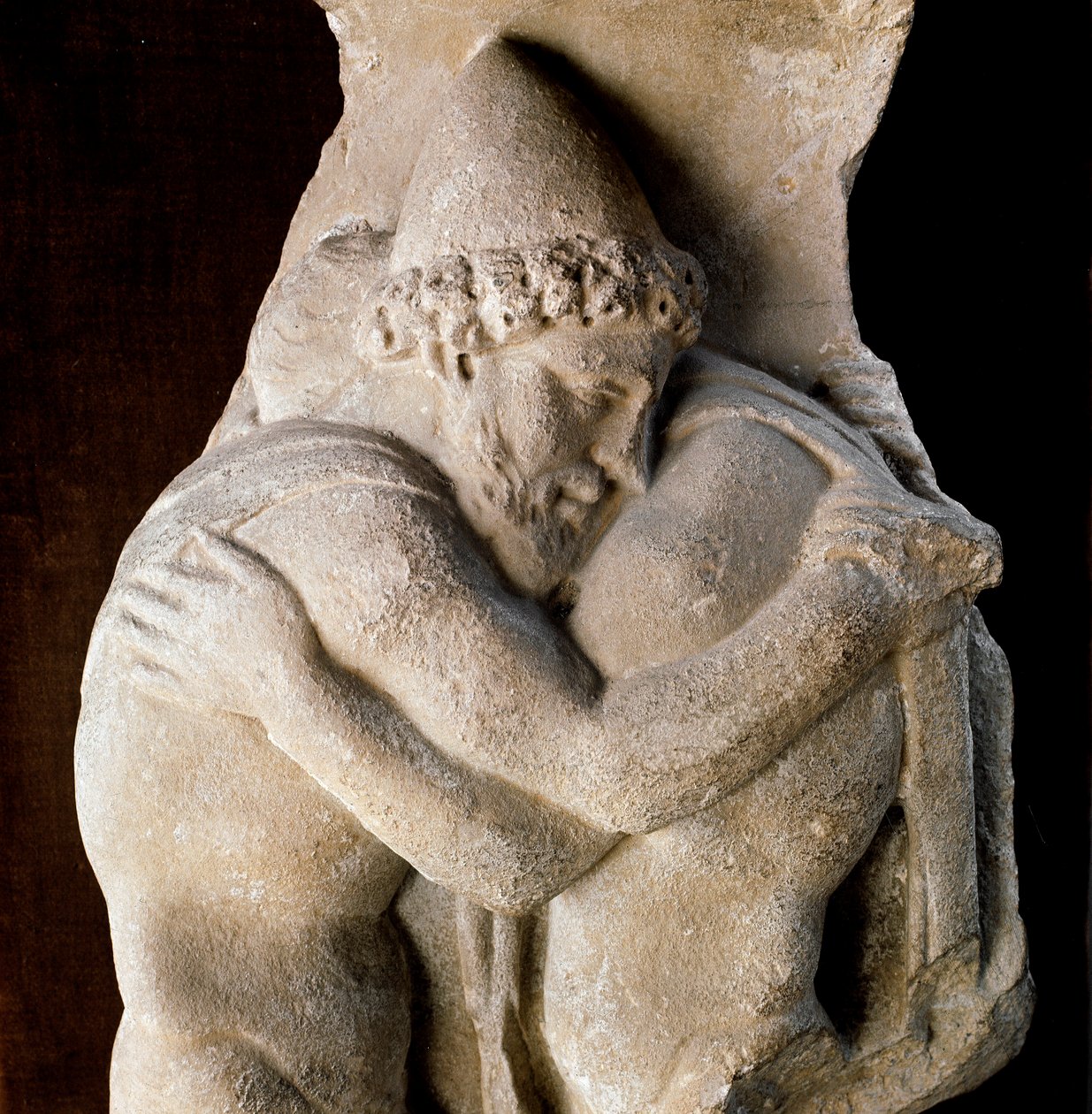 Ulysses és apja, Laerte Ithaca királya Márvány szarkofág töredéke, 2. század. Róma, Museo Barracco alkotó: Roman