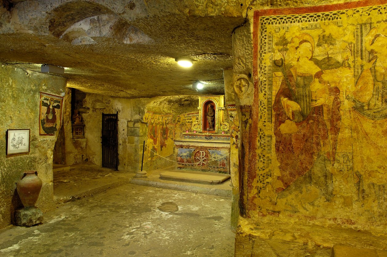 Kilátás Szent Agatha katakombáira Rabatban, Máltán (fotó) alkotó: Roman