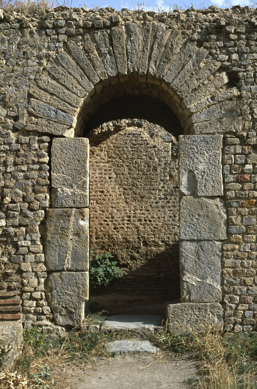 Ajtó, a fürdő részlete, magas birodalmi időszak Kr.e. 27-395 alkotó: Roman Imperial Period