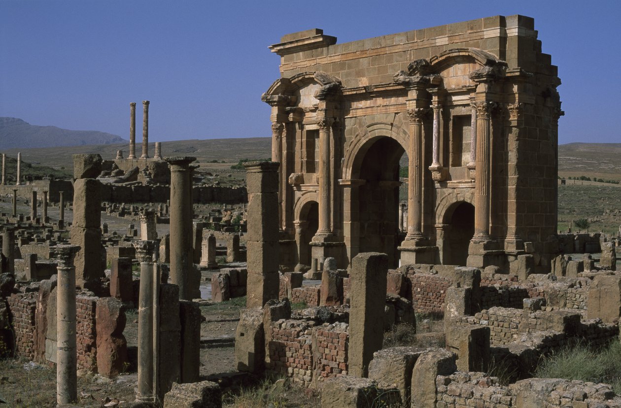 Traianus boltíve és a kapitóliumi templom (Kr. u. 52-117), Kr. u. 100 körül, magas császárkor (Kr. e. 27-395) alkotó: Roman Imperial Period