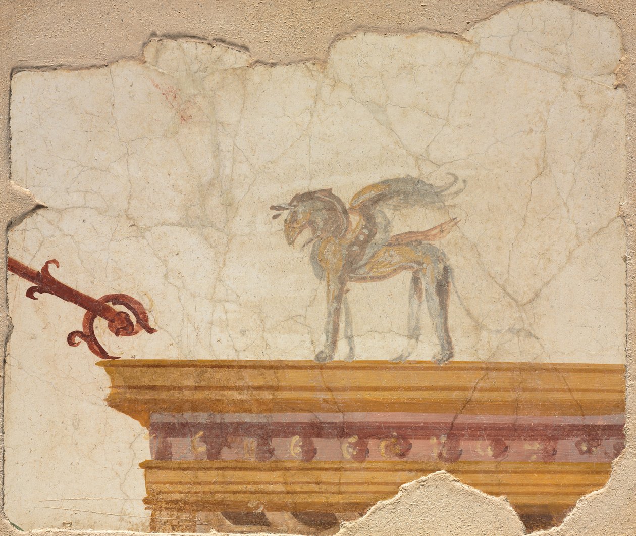 Griffin Atop Entablature, Pompei alkotó: Roman Imperial Period