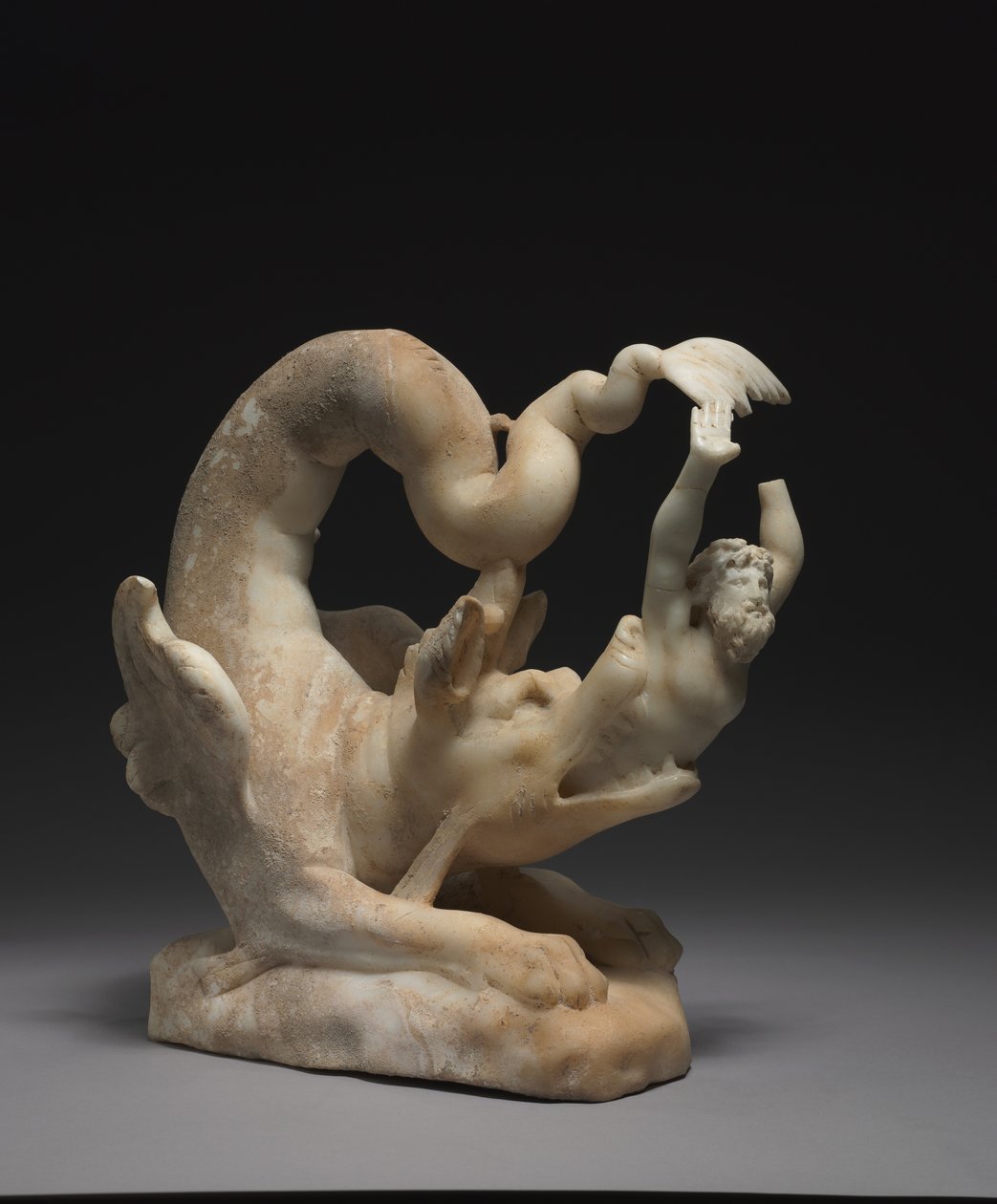 Jonah Cast Up, 280-290 körül (márvány) alkotó: Roman Imperial Period