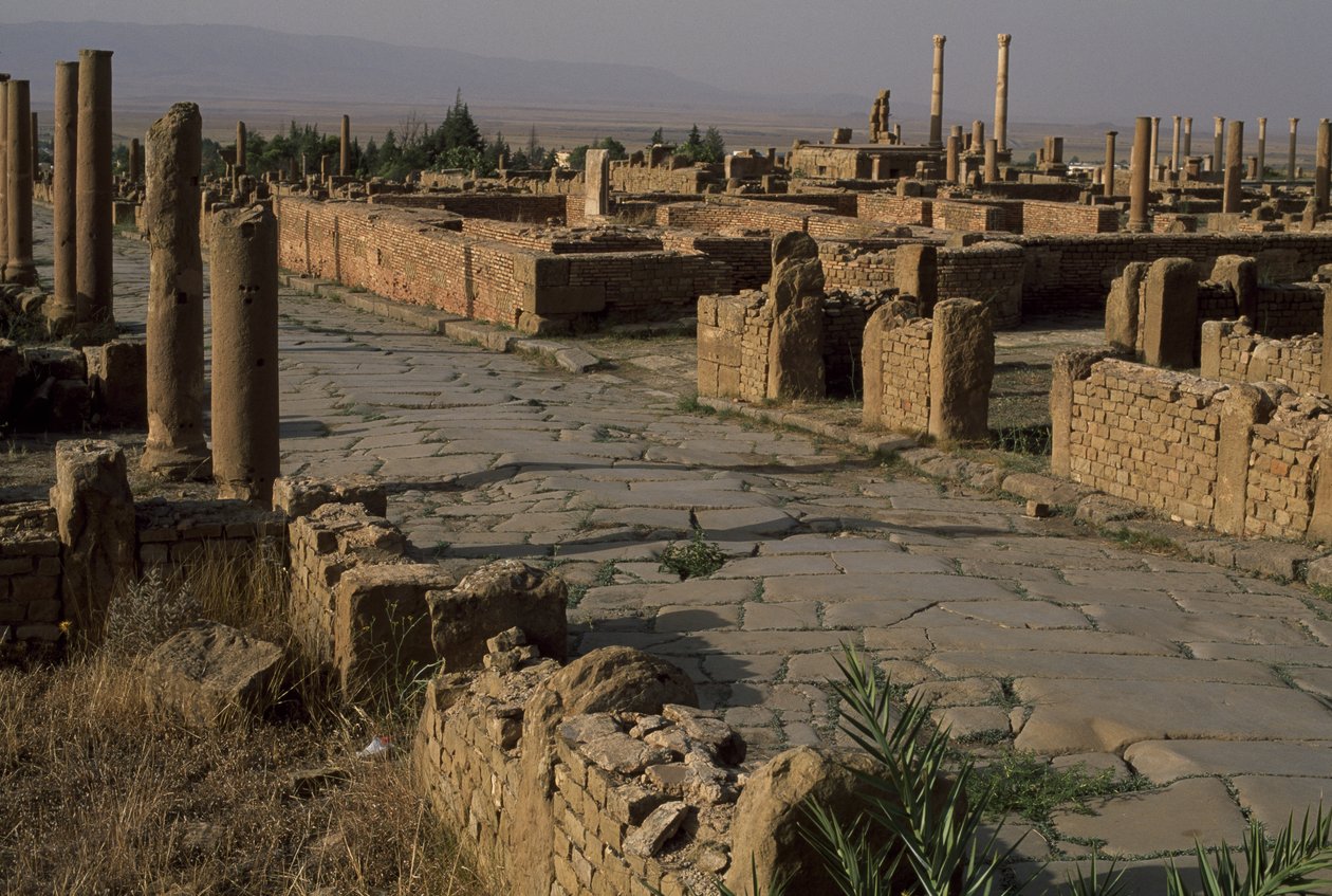 Egy utca látképe, magas császárkor (Kr. e. 27-395) alkotó: Roman Imperial Period