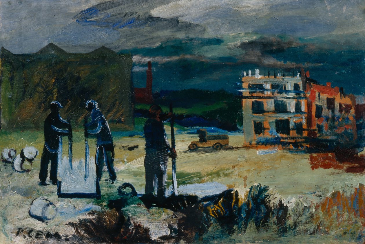 Új házak építése, 1933 alkotó: Roman Matveevich Semashkevich