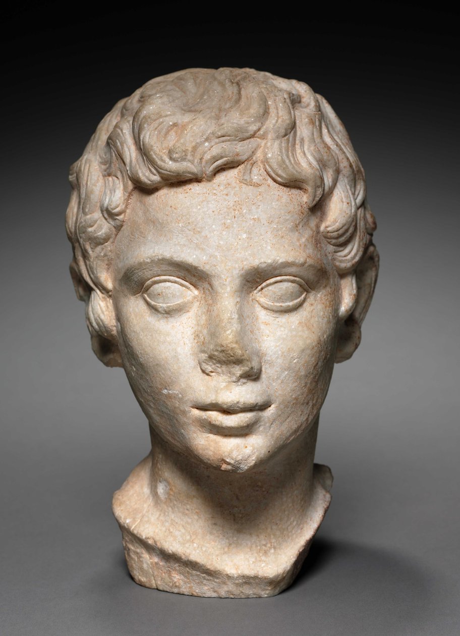 Fiatalok feje, Kr.e. 100-1 alkotó: Roman Period Egyptian