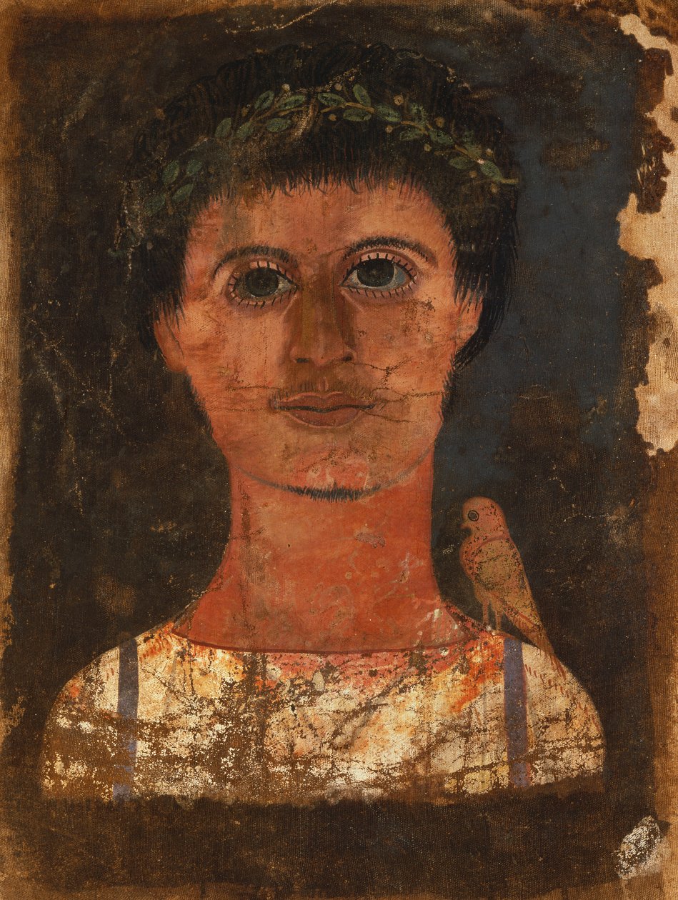Múmia lepel egy fiú festett portréjával alkotó: Roman Period Egyptian