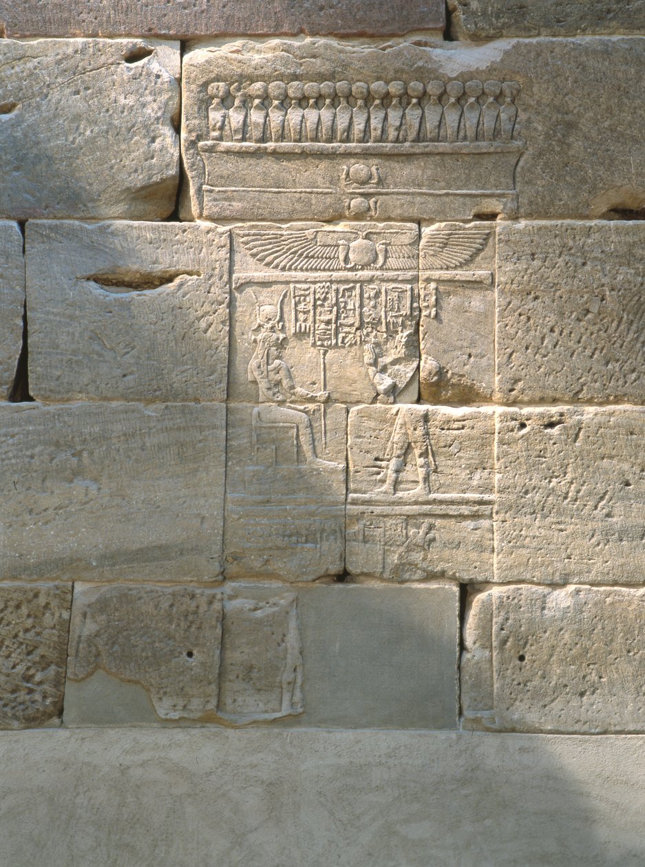 Dombormű a Dendur templomból, Kr.e. 10 körül (aeolikus homokkő) alkotó: Roman Period Egyptian