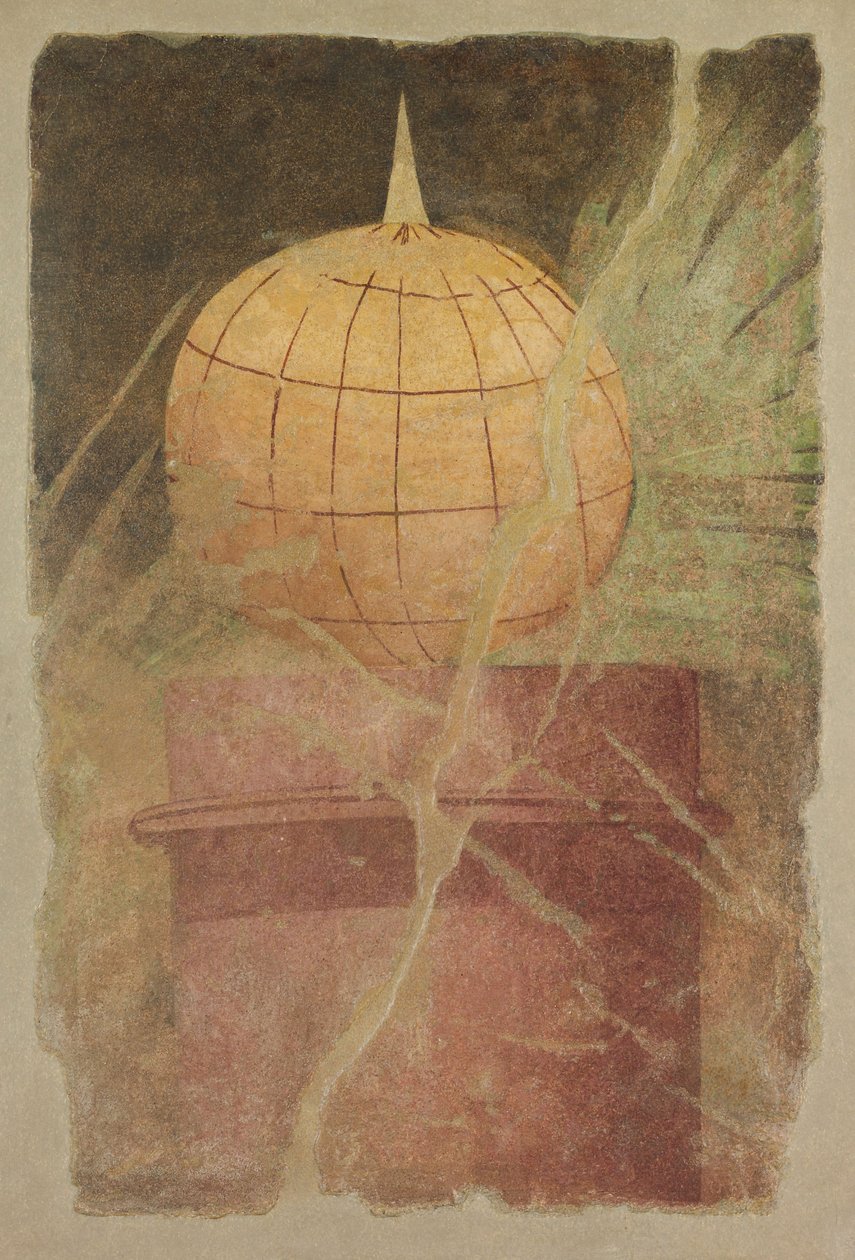 Falfestmény töredéke egy boscoreale-i villa perisztilájából, Kr. e. 50–40. alkotó: Roman Republican Period