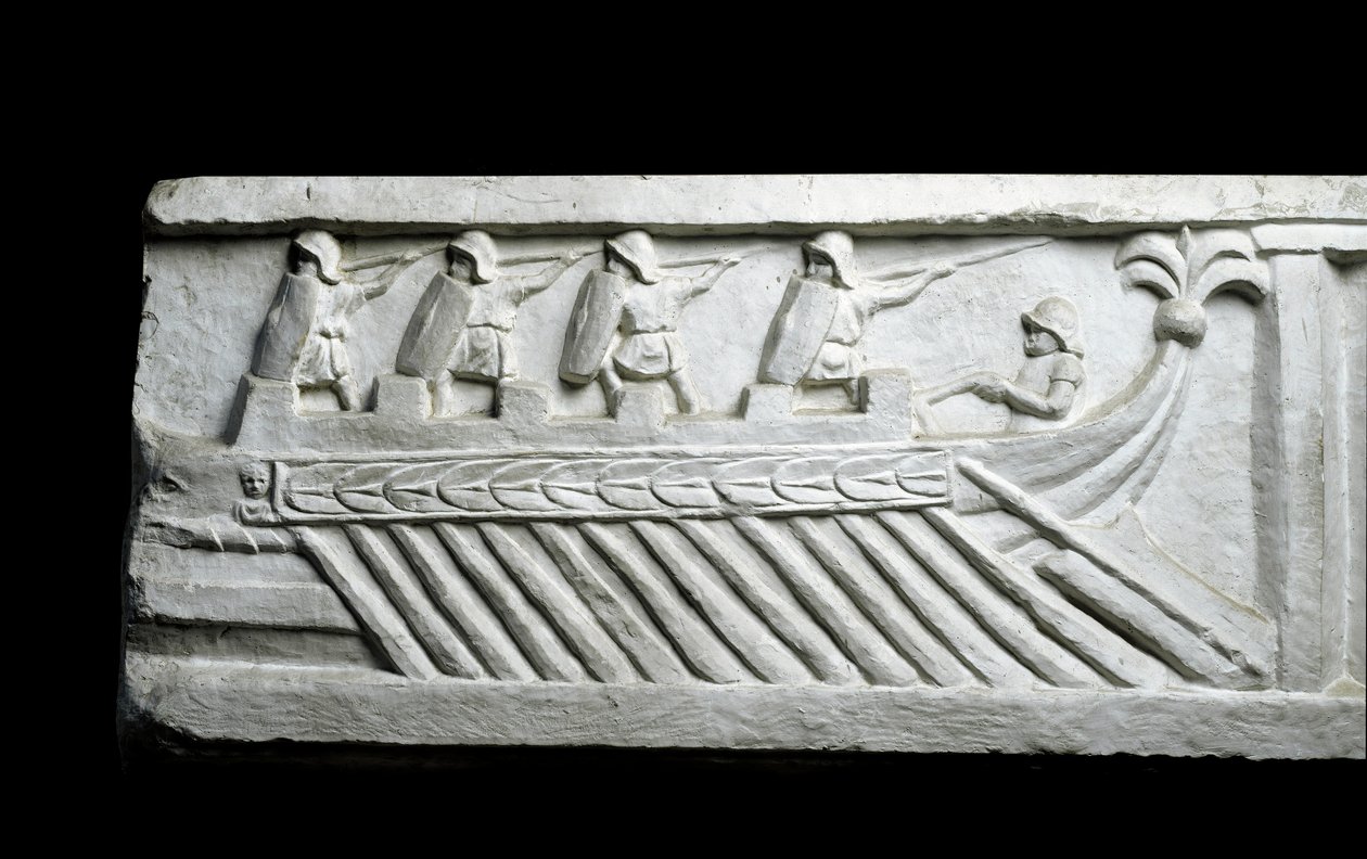 Hadihajó (alacsony dombormű) alkotó: Roman Roman