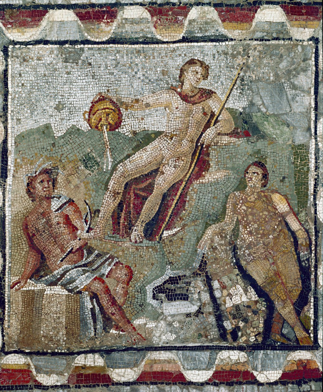 Vízi istenségek (mozaik) alkotó: Roman Roman