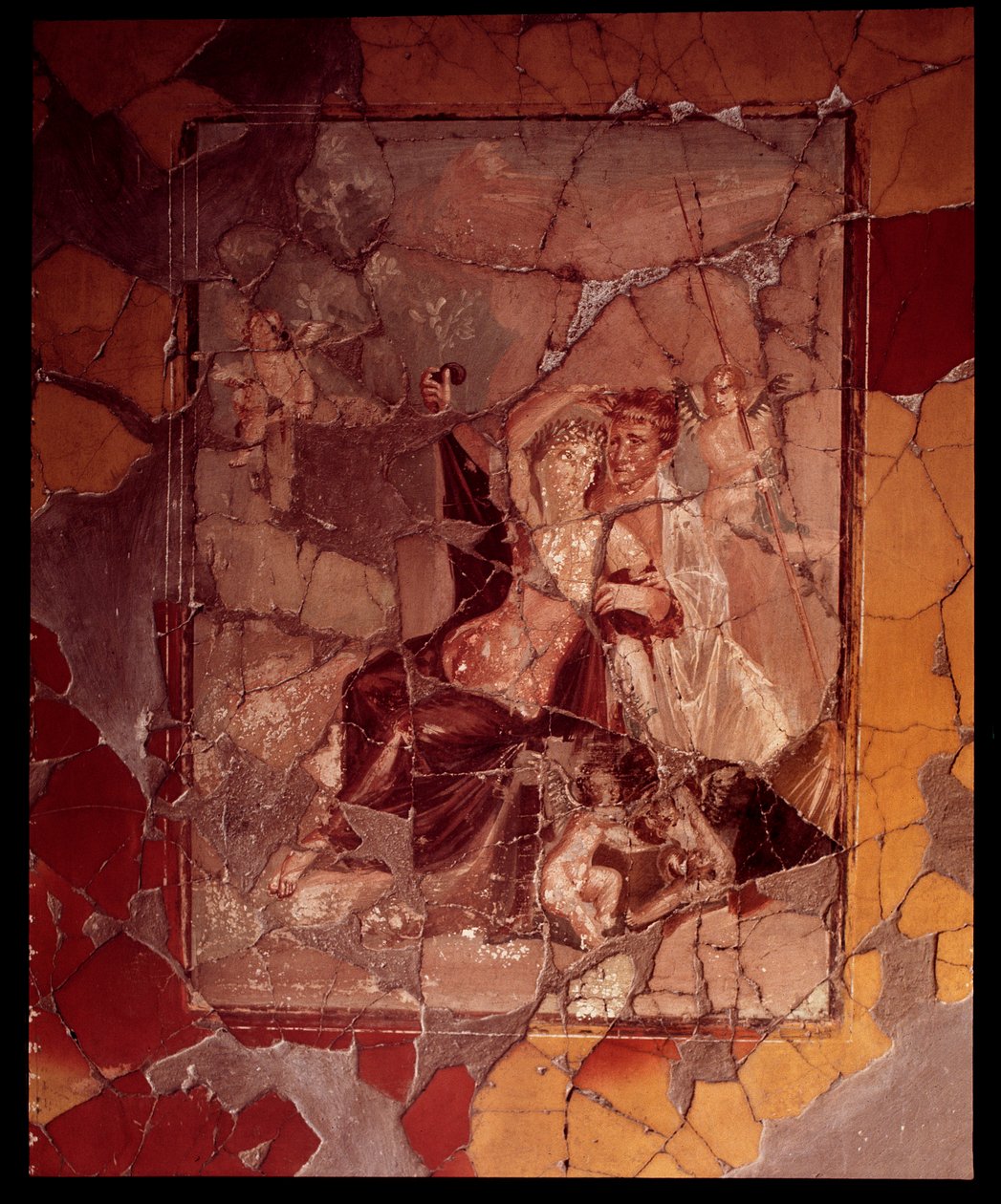 Ariadné és Thészeusz. Falmozaik a Casa del Bicentenario épületéből, ie 5. század – Kr. u. 1. század alkotó: Roman Roman