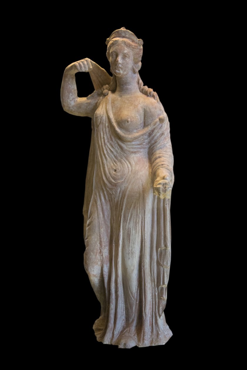 Art Görögország Aphrodite Genitrix típusú (i.sz. 1. század) terrakotta alkotó: Roman Roman