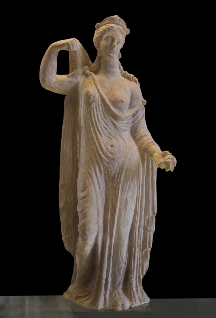 Art Görögország Aphrodite Genitrix típusú (i.sz. 1. század) terrakotta alkotó: Roman Roman