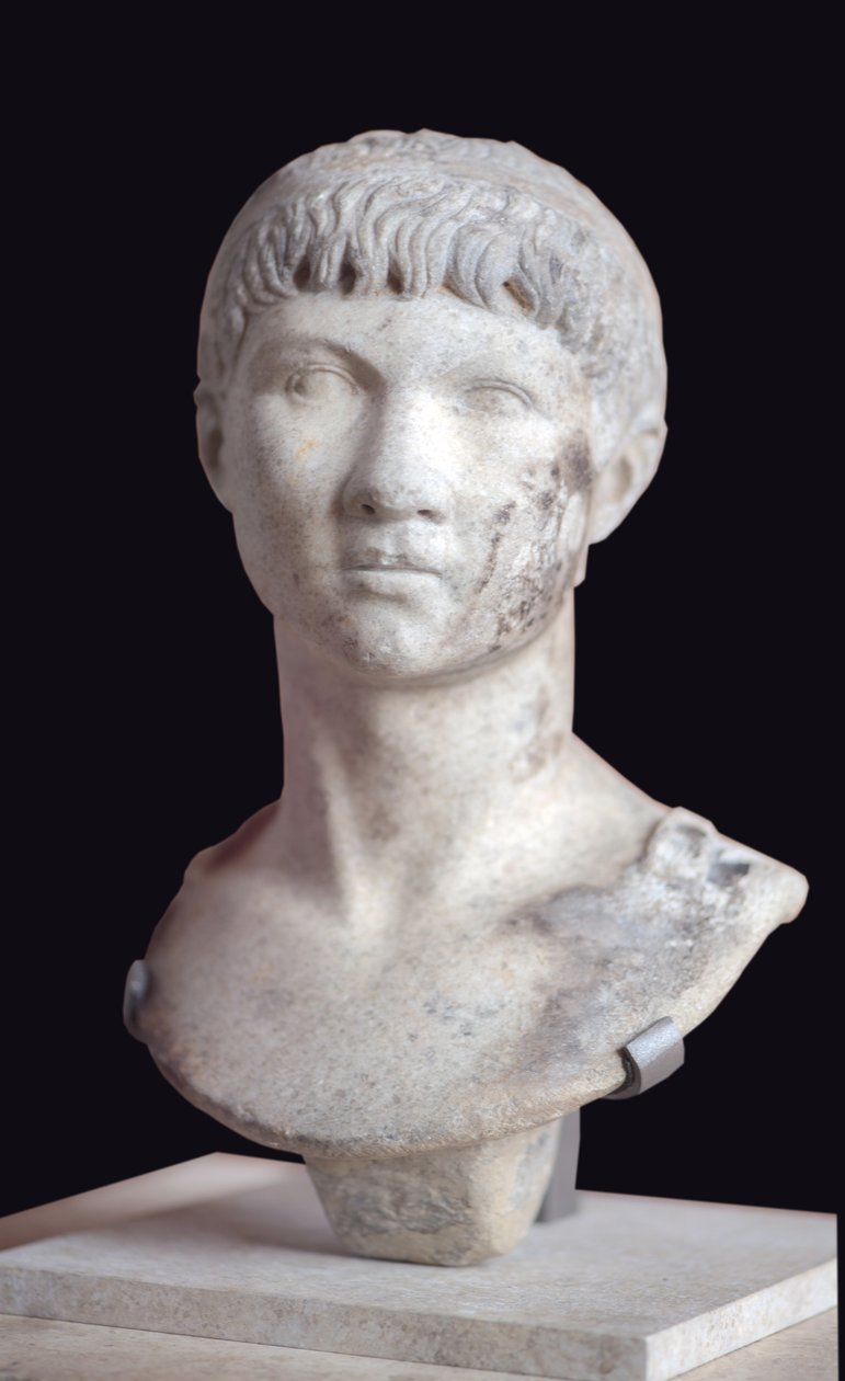 Art Róma Mauretániai Ptolemaiosz mellszobra (Kr. e. 10 - i.sz. 40) márvány alkotó: Roman Roman