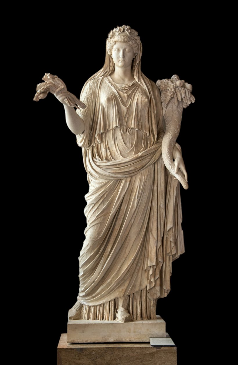 Art Róma Lívia császárné portréja Ceresben (Kr. e. 58 - i.sz. 29) márványban alkotó: Roman Roman