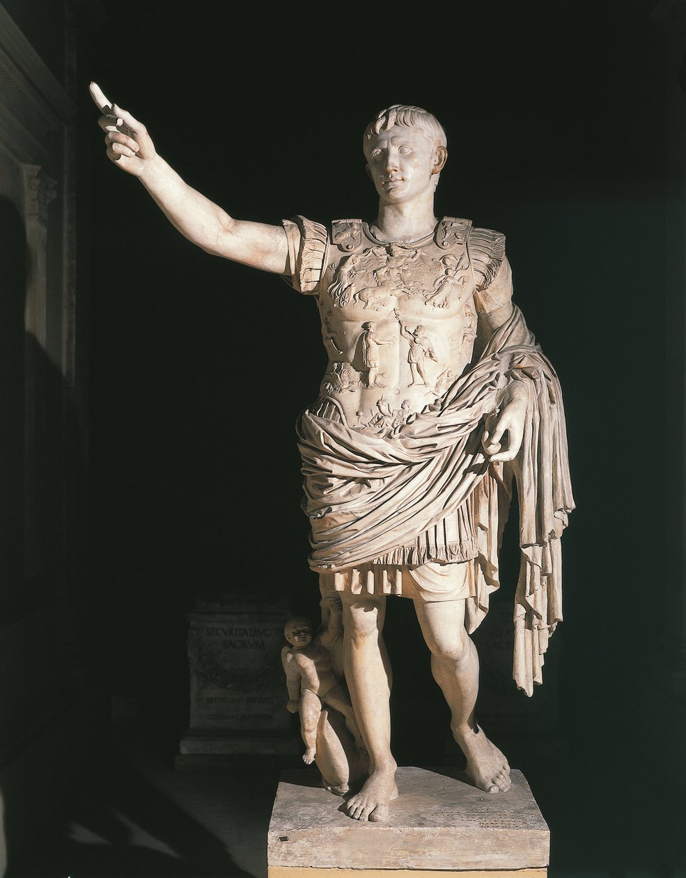 Prima Porta Augustusa (márvány) alkotó: Roman Roman