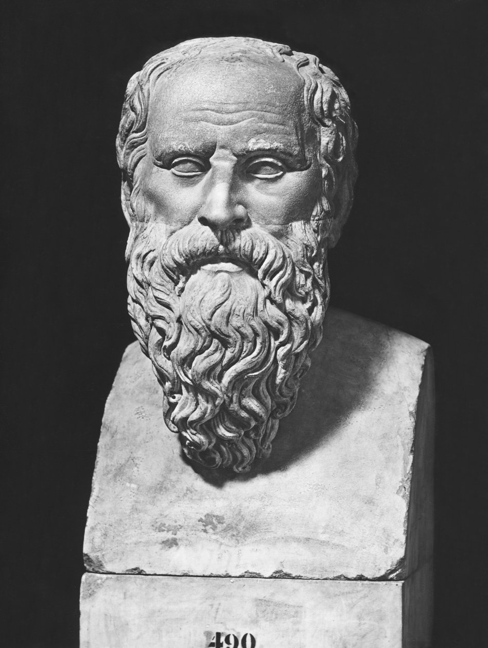 Diogenész mellszobra (márvány) alkotó: Roman Roman