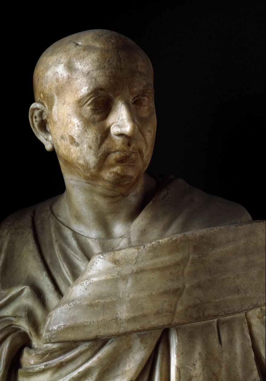 Afrikai Scipio mellszobra (márványszobor) alkotó: Roman Roman