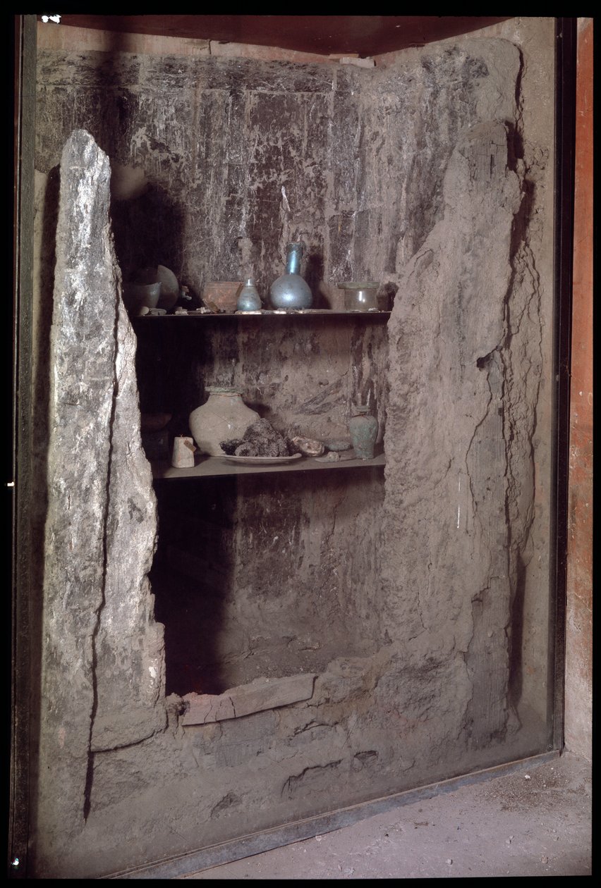 Karbonizált gardrób, Casa a Graticcio, Kr.e. 5. század – Kr. u. 1. század alkotó: Roman Roman