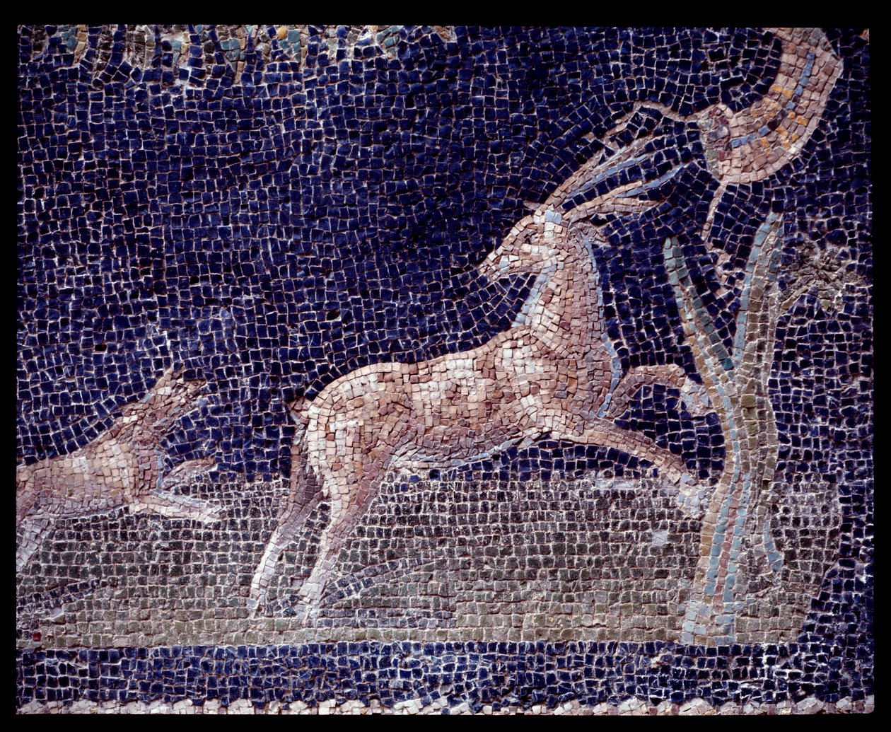 Részlet a casa di Nettuno e Anfitrite nimphaeum falmozaikjairól, Kr.e. V. század – Kr. u. 1. század alkotó: Roman Roman