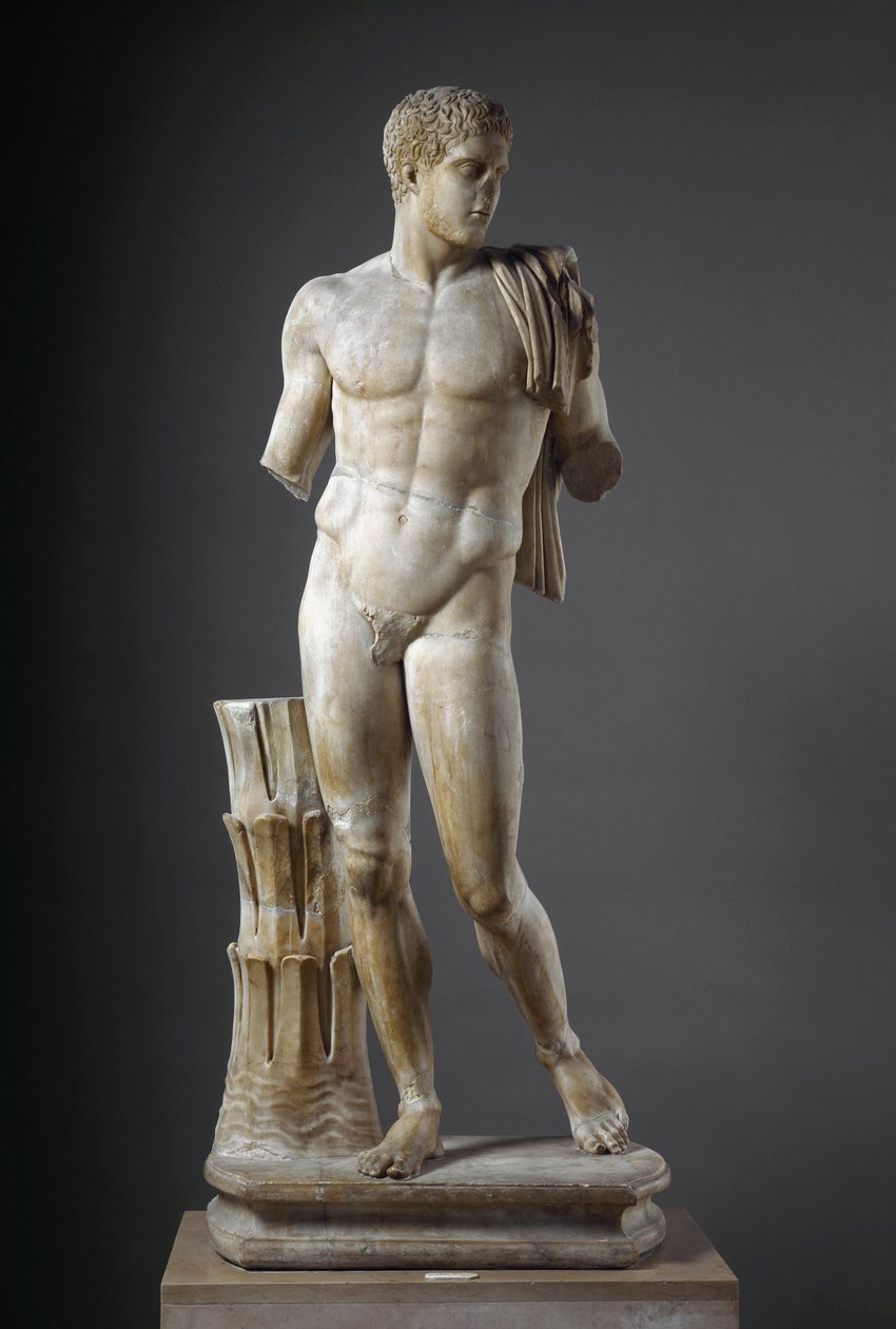 Diomede római márványszobor görög eredeti után. Cumából. Mérete 177 cm Nemzeti Régészeti Múzeum, Nápoly alkotó: Roman Roman