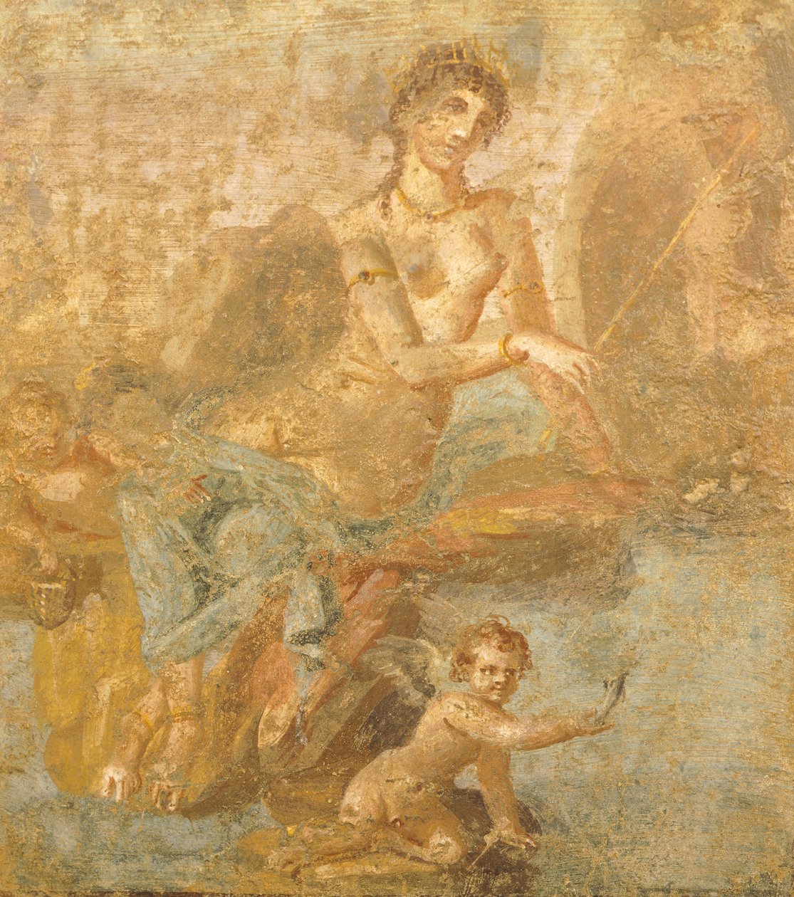 Orestest, Pyladest és Iphigeniát ábrázoló freskó az Arany Ámorok Házából, Pompeiiből, Campaniából, a római civilizációból alkotó: Roman Roman