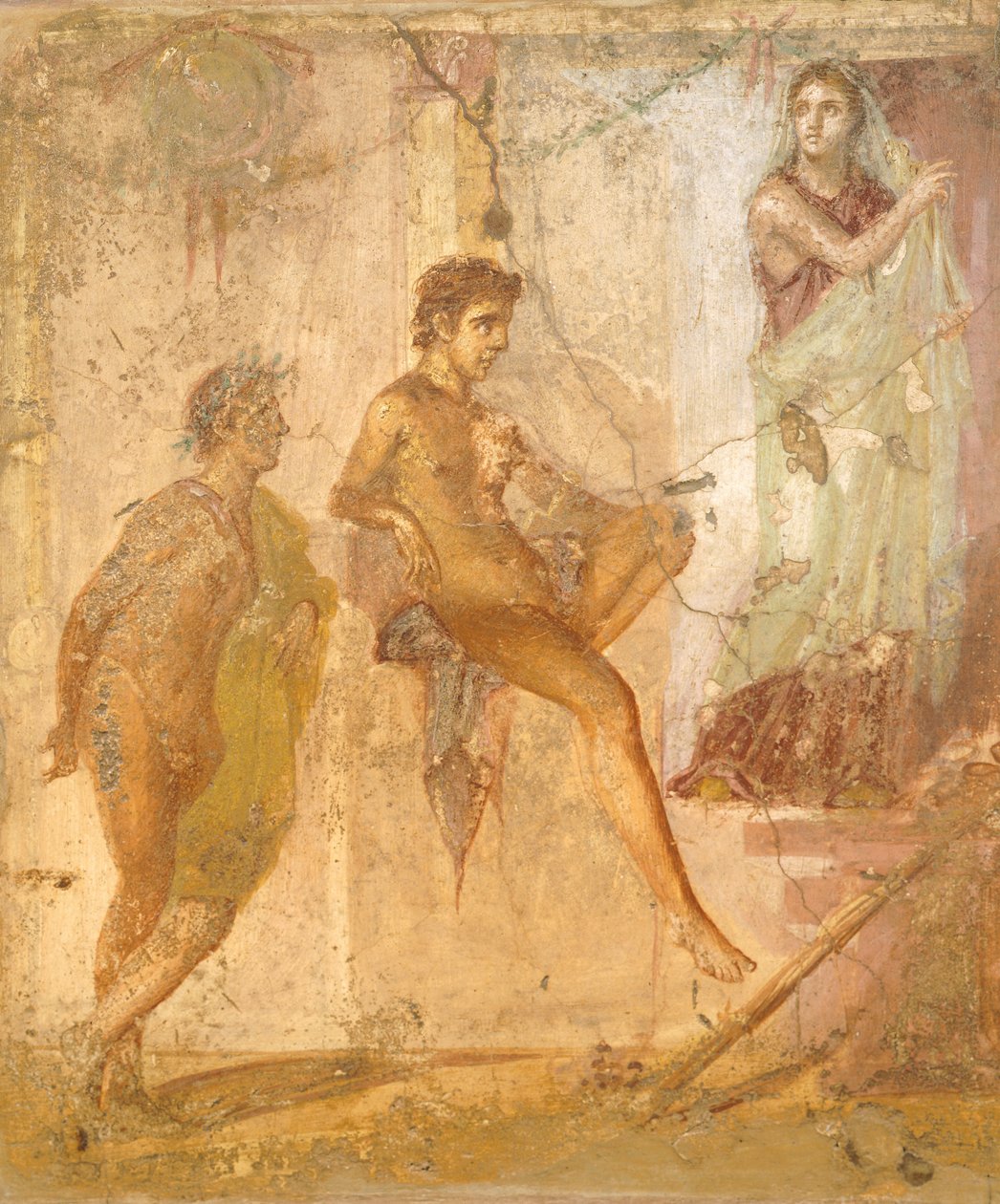 Vénusz halászatát ábrázoló freskó az Arany Ámorok Házából, Pompeiiből, Campaniából, a római civilizációból alkotó: Roman Roman