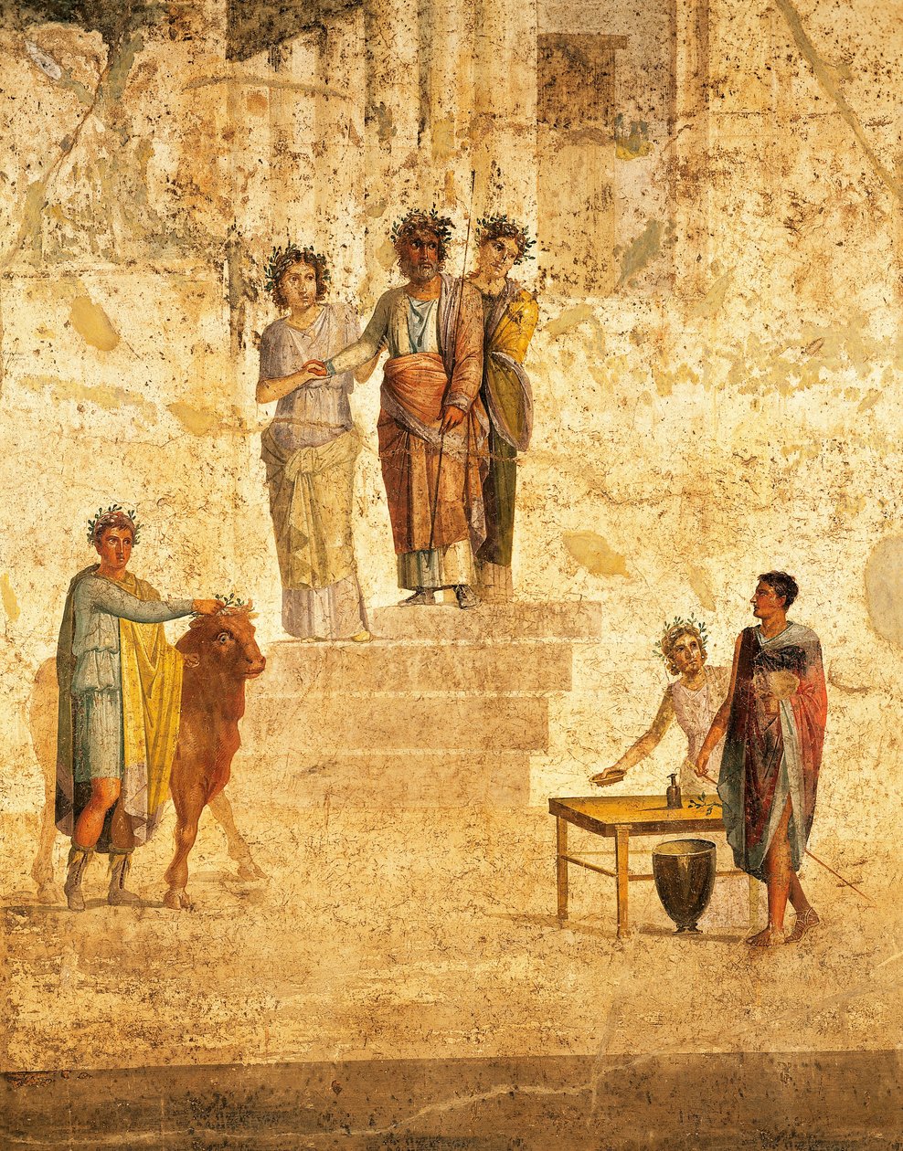Jasont és Peliast ábrázoló freskó Pompeiből alkotó: Roman Roman