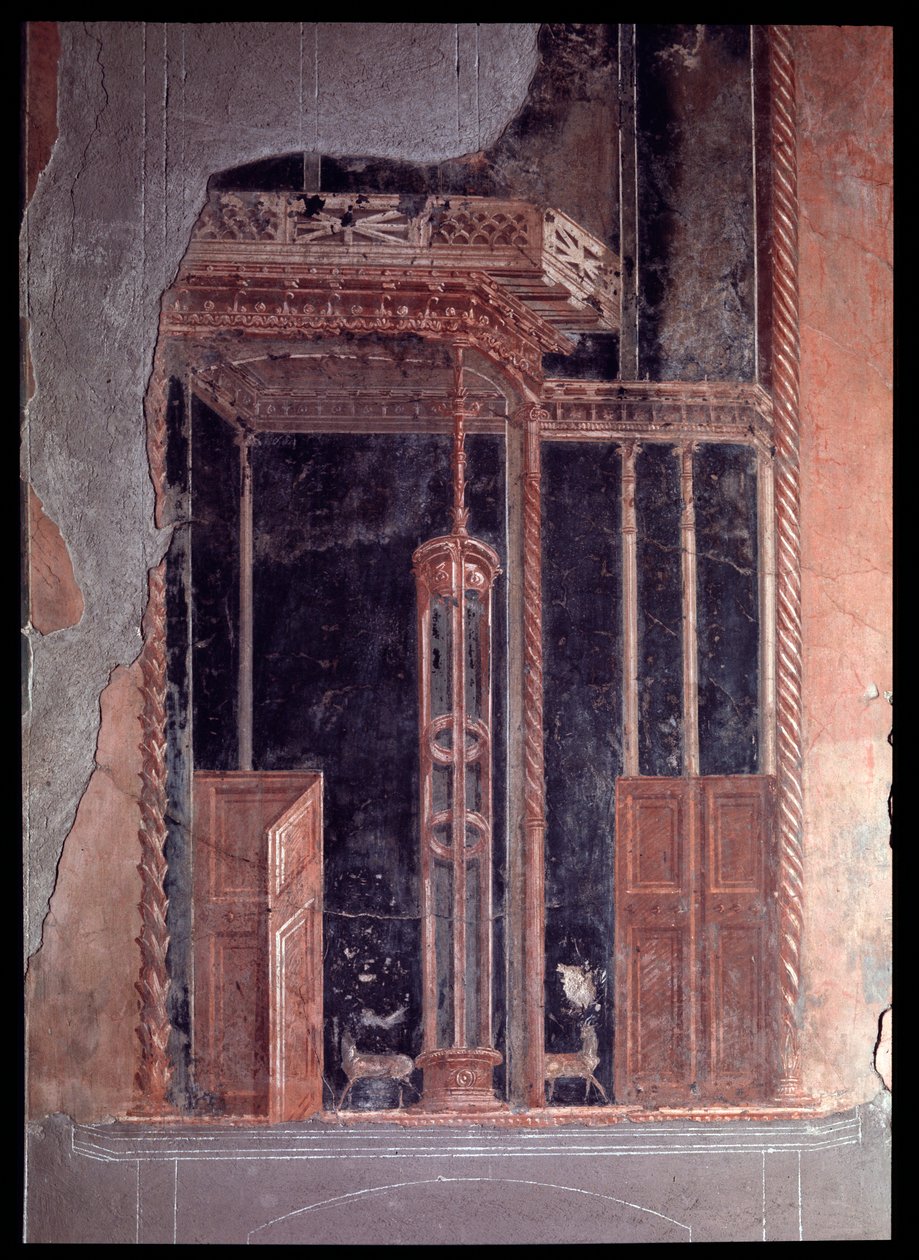 A casa dei cervi triklinium freskója, Kr.e. V. század – Kr. u. 1. század alkotó: Roman Roman