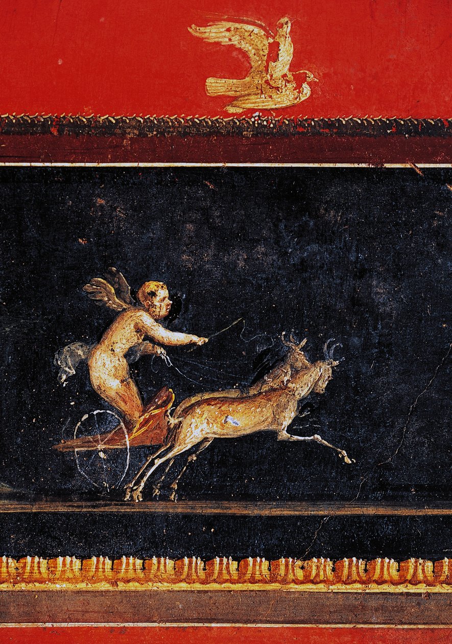 Frieze Cupidóval, Vettii háza, Pompei (az Unesco világörökségi listája alkotó: Roman Roman