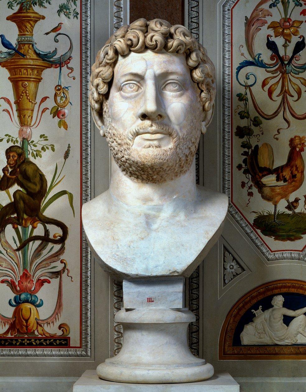 Hadrianus császár márvány mellszobra alkotó: Roman Roman
