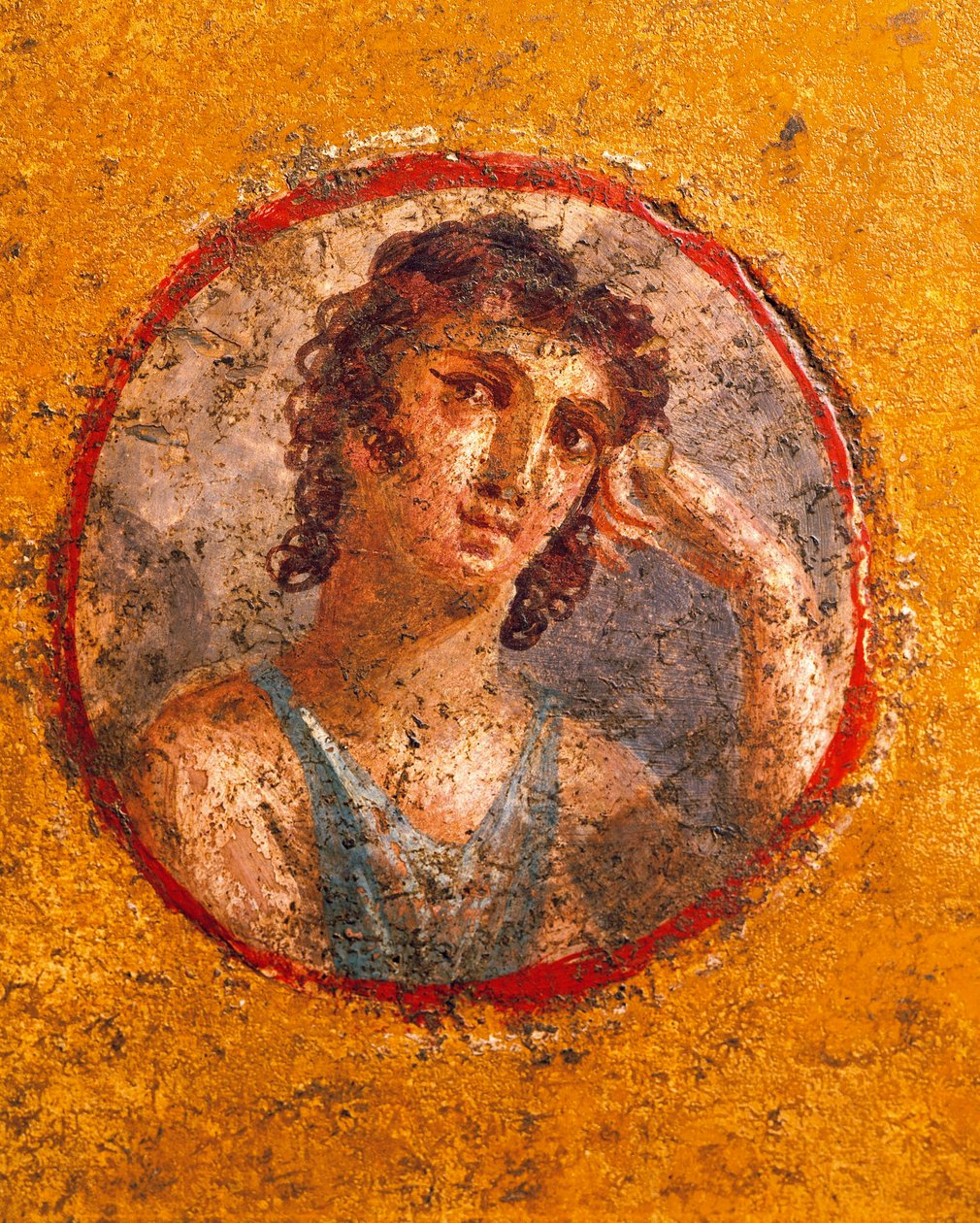Medallion with boy