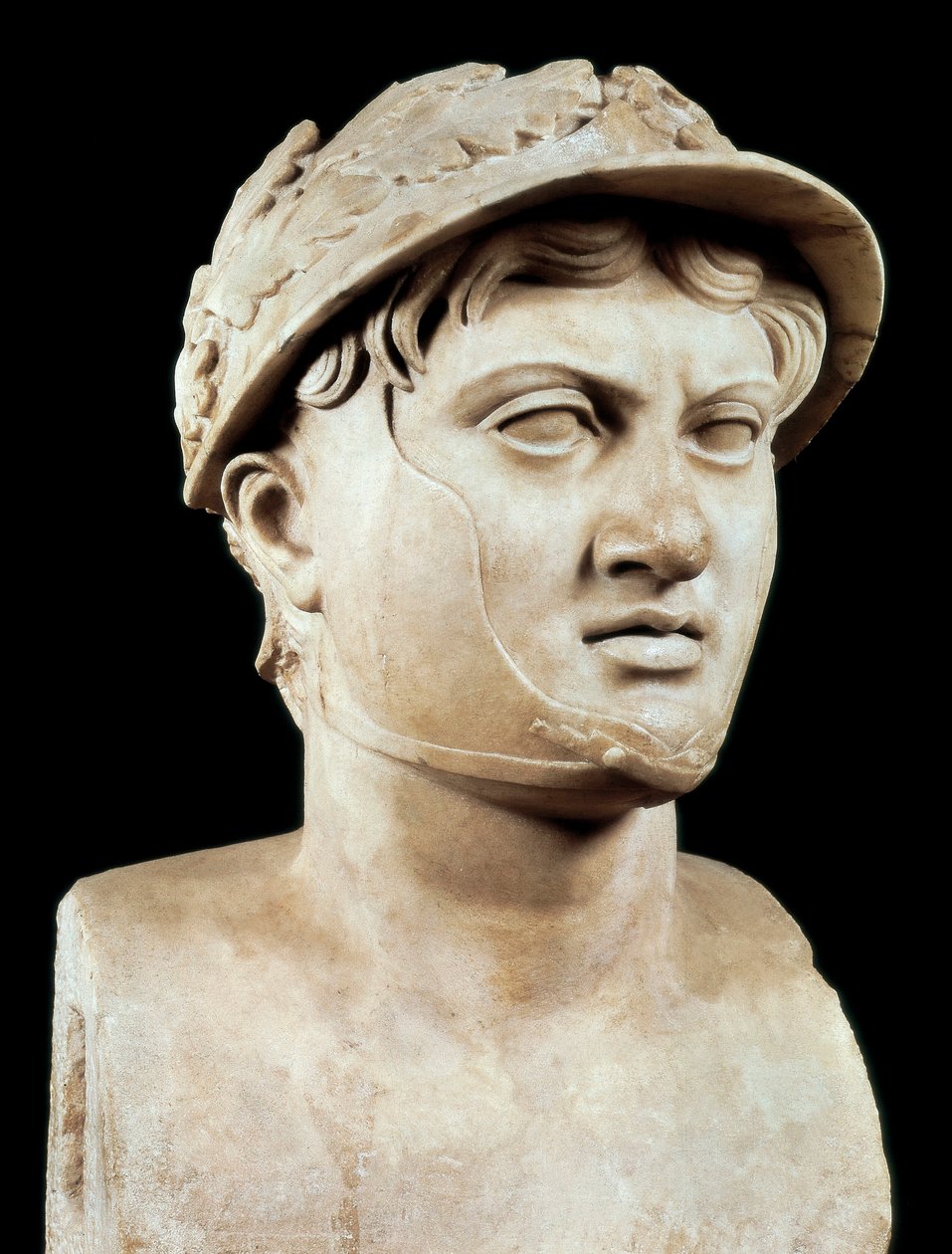 Római művészet: Pyrrhus 1. mellszobra (Kr. e. 319-272) (márvány) alkotó: Roman Roman