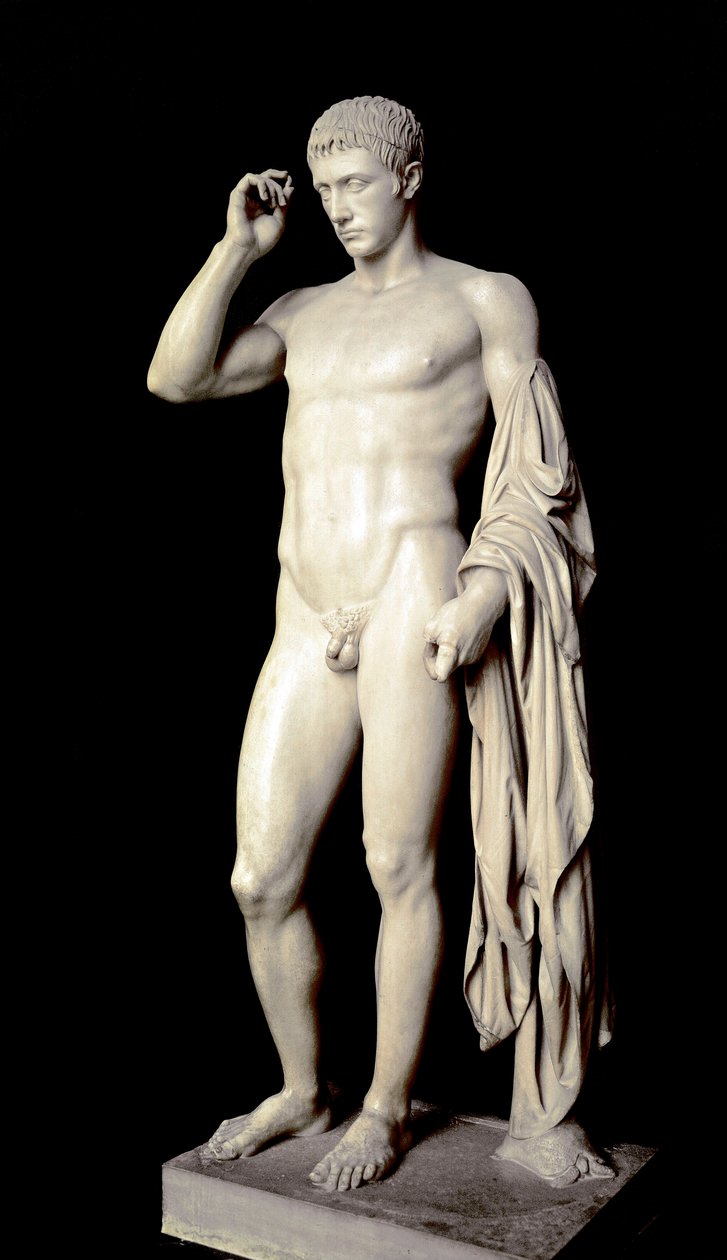 Római művészet: Marcus Claudius Marcellus (Kr. e. 42-23), Augustus unokaöccse márványszobra, Cleomenes l