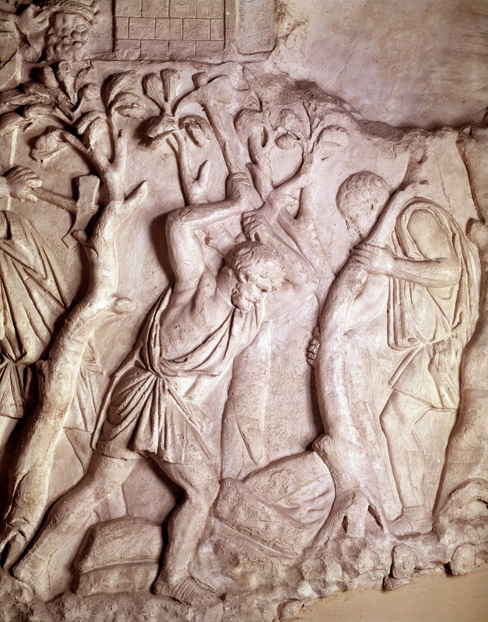 Római művészet: tisztás jelenet, alacsony dombormű, Római Régiségek Múzeuma, Róma alkotó: Roman Roman