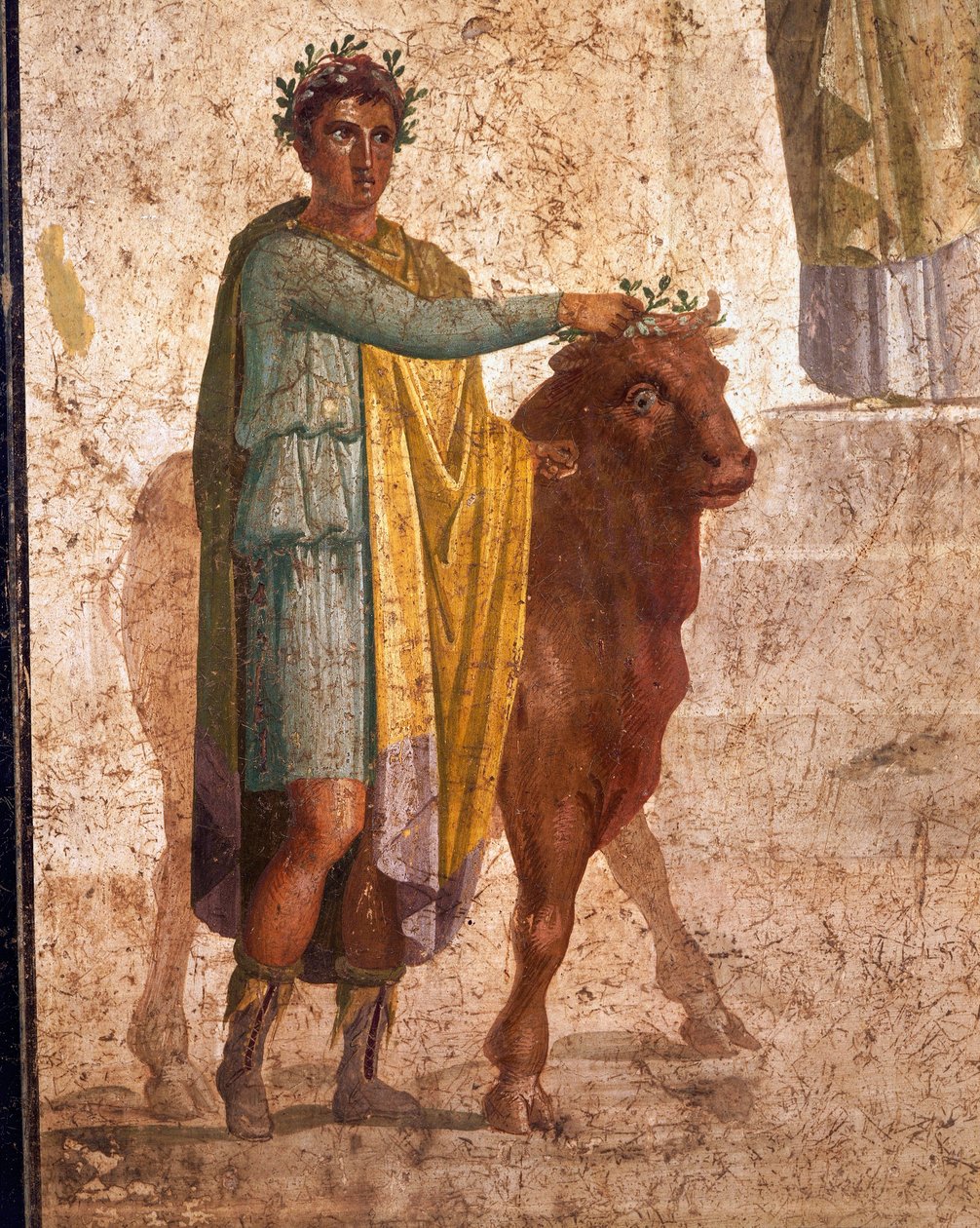 Római civilizáció, Jasont és Peliast ábrázoló freskó. Pompejiből alkotó: Roman Roman