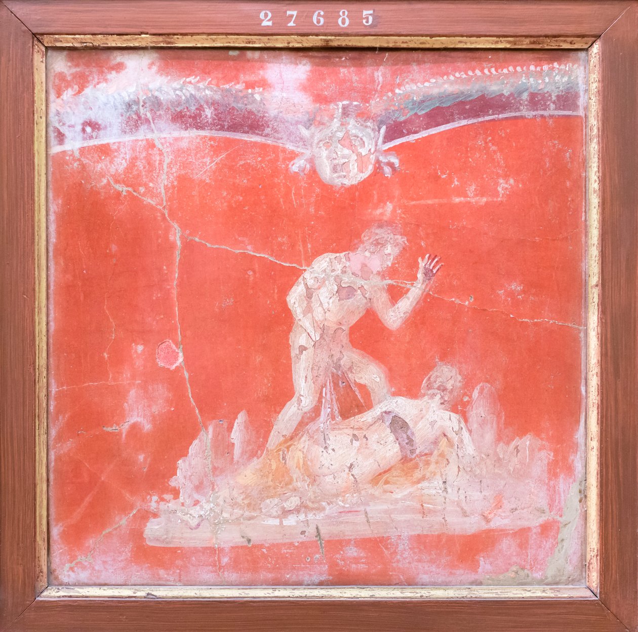 Szatír és nimfa, Kr. u. 50-79 (freskó) alkotó: Roman Roman
