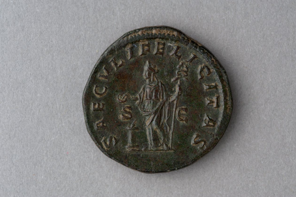 Julia Domna érme (bronz) alkotó: Roman Roman