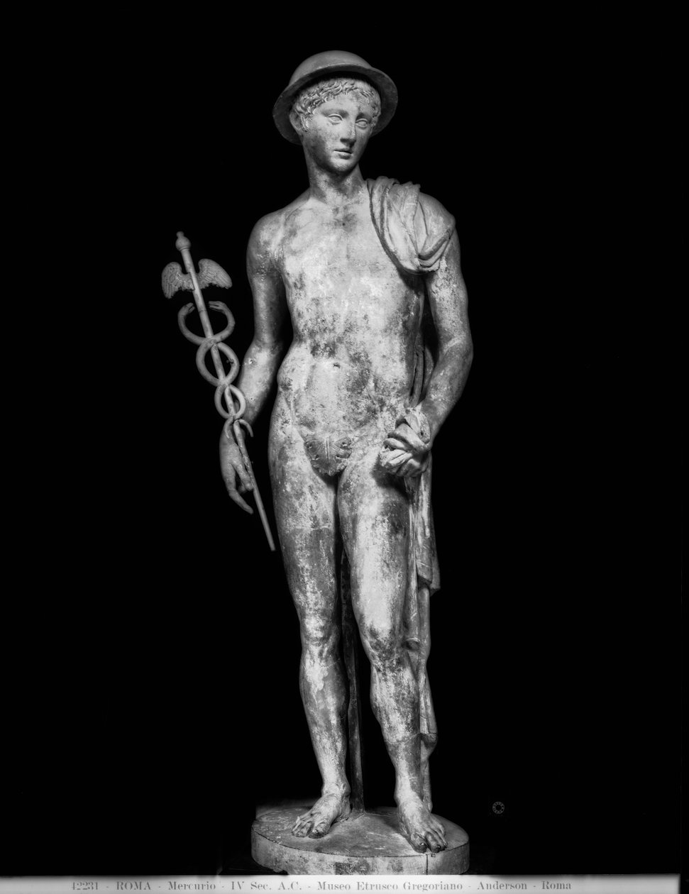 Merkúr szobor (márvány) alkotó: Roman Roman