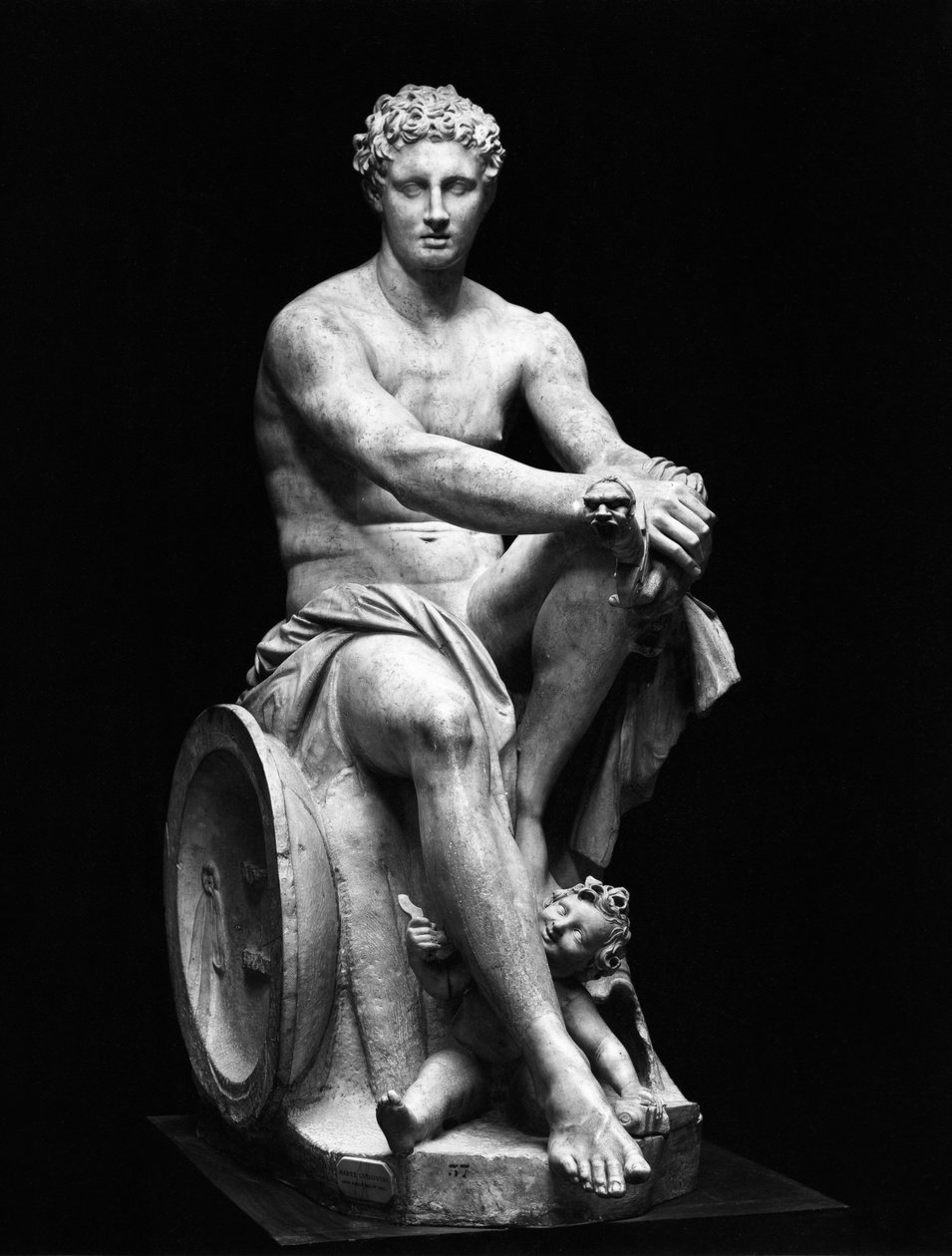 Az Ares Ludovisi, egy Kr.e. 4. századi görög eredeti másolata (márvány) (f/w fotó) alkotó: Roman Roman