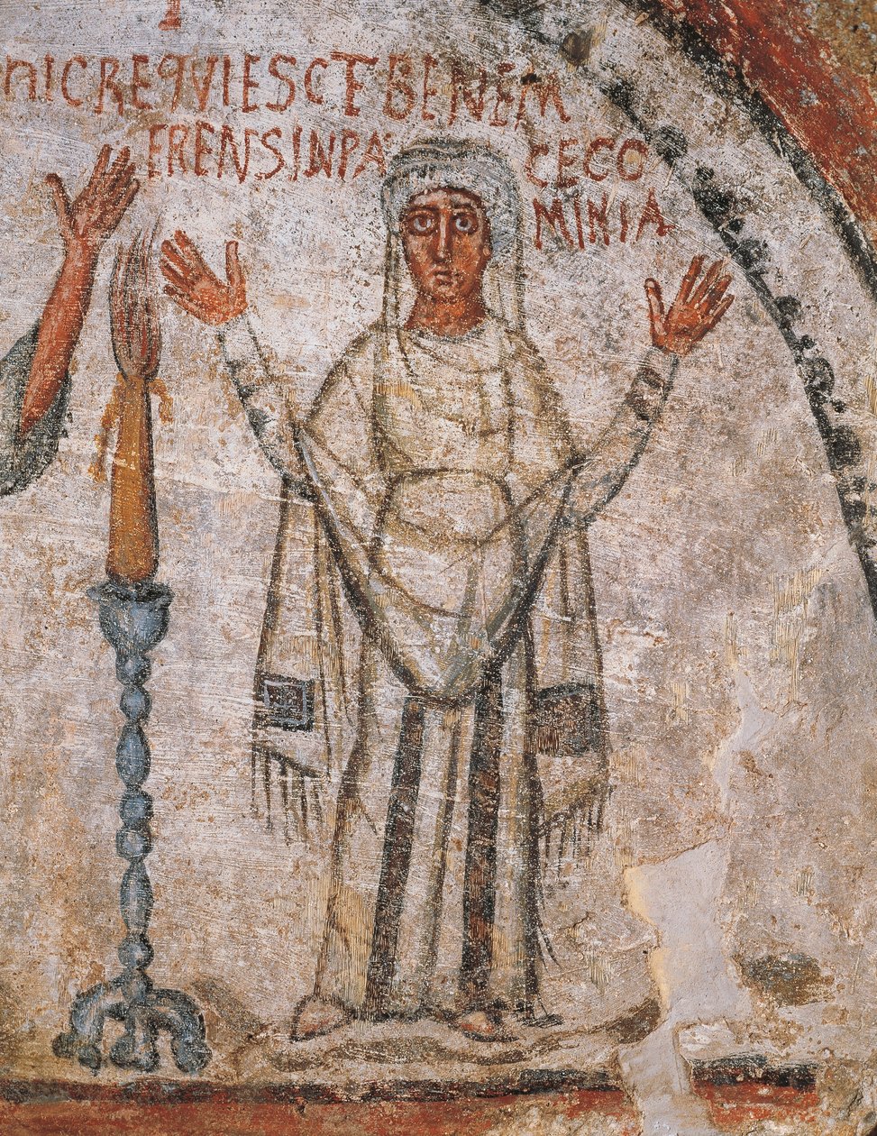 Az elhunyt Cominia (freskó) alkotó: Roman Roman