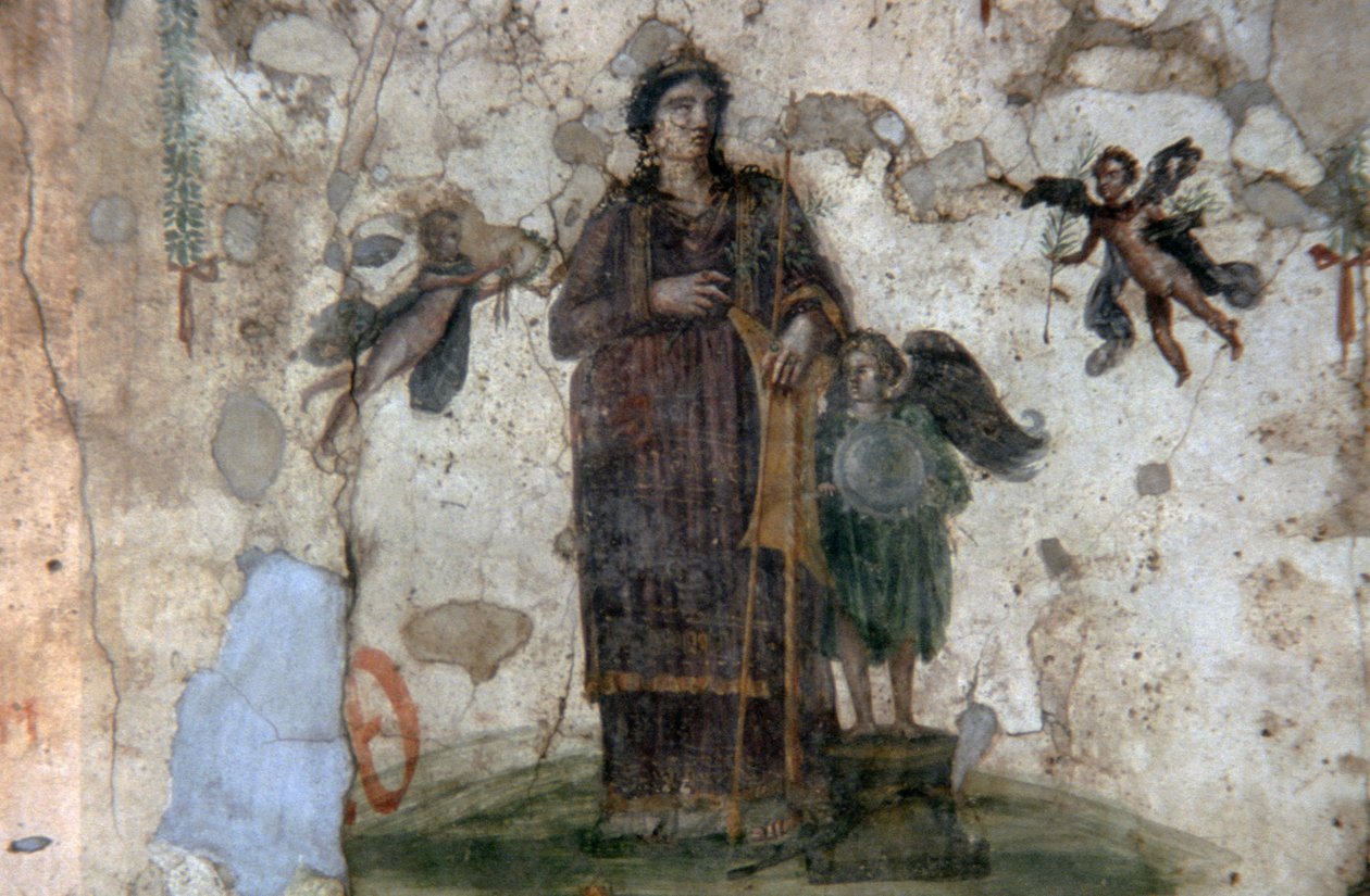 Venus Pompeiana, freskó a Négy Isten Tebernájáról, Via dell