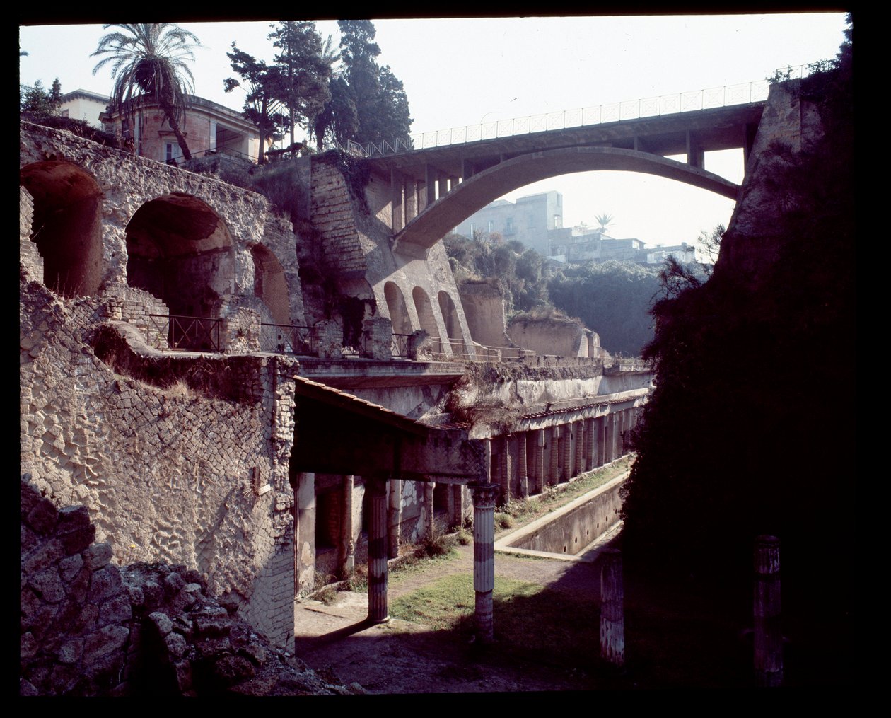 Kilátás Herculaneum keleti zónájára, Kr.e. V. század – Kr. u. 1. század alkotó: Roman Roman