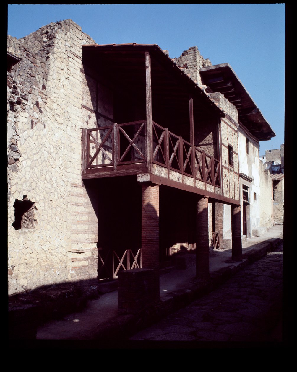 Kilátás a casa a Graticcio nevű házra, ie 5. század – Kr. u. 1. század alkotó: Roman Roman